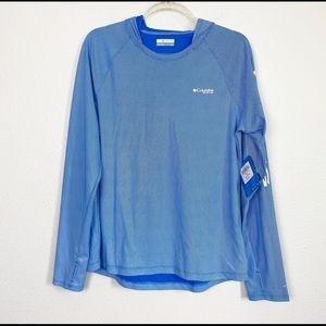 NWT Columbia blue PFG Tidal Deflector Hoodie